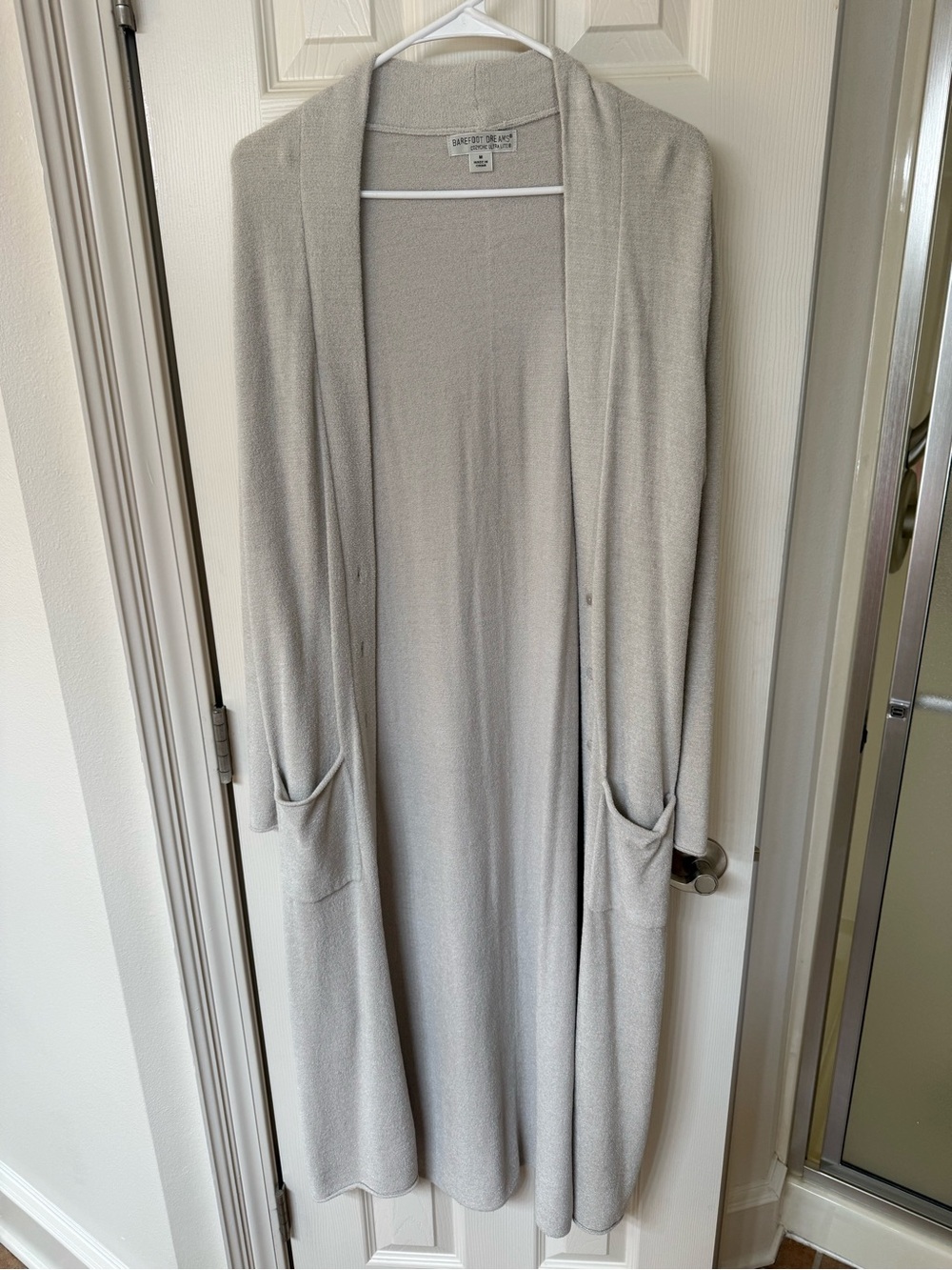 Barefoot Dreams Light Gray Long Cardigan